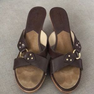 Michael Kors Wood Heel Sandals